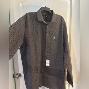 Men's J.Ferrar Patterned Button down Shirt Sz XXXL X tall 19-19 1/2 NWT